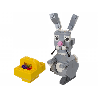 easter bunny with basket polybag