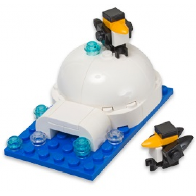 monthly mini model build set - 2013 01 january igloo polybag