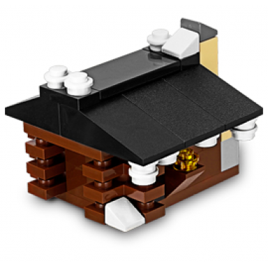 monthly mini model build set - 2013 02 february log cabin polybag