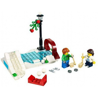 winter skating scene - limited edition 2014 holiday set 2 of 2