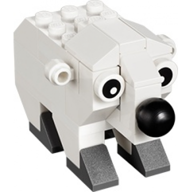monthly mini model build set - 2016 01 january polar bear polybag