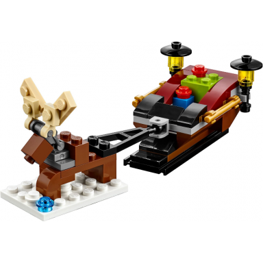 monthly mini model build set - 2018 12 december sleigh polybag