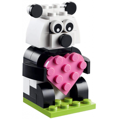 monthly mini model build set - 2020 02 february valentine panda polybag