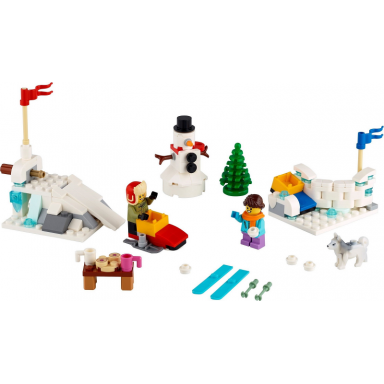 winter snowball fight