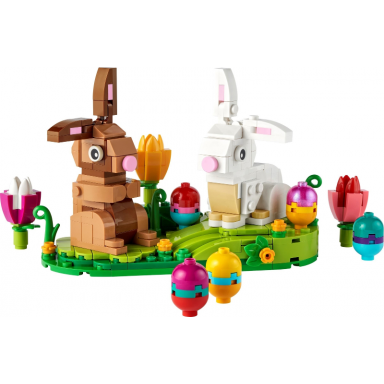 easter rabbits display