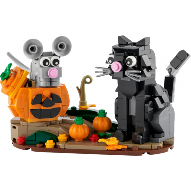 halloween cat mouse