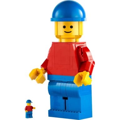 up-scaled lego minifigure