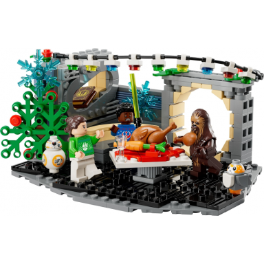 millennium falcon holiday diorama
