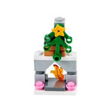 advent calendar 2014 friends day 17 - holiday fireplace