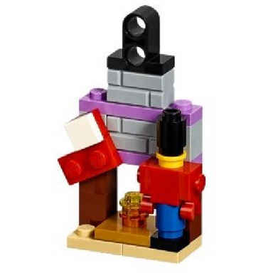 advent calendar 2018 friends day 4 - fireplace with nutcracker tree ornament