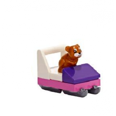 advent calendar 2019 friends day 4 - hamster sled tree ornament
