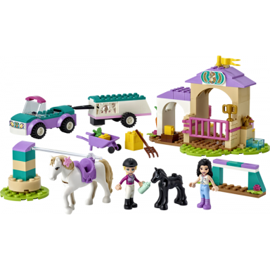 horse training and trailer