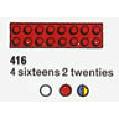 4 sixteens 2 twenties the building toy