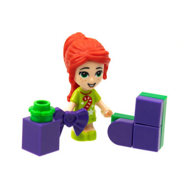 advent calendar 2021 friends day 19 - mia stocking and package