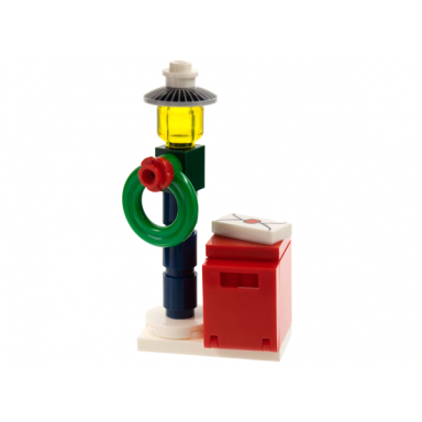 advent calendar 2021 friends day 21 - lamp post and mailbox