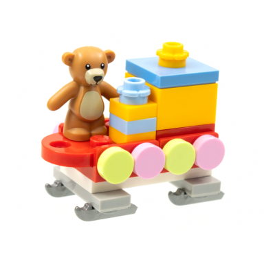 advent calendar 2021 friends day 24 - toy sled trailer