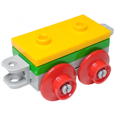 advent calendar 2023 friends day 22 - train flat car wagon