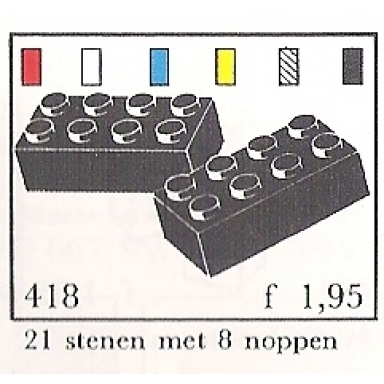 2 x 4 bricks system