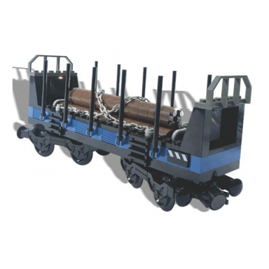 open freight wagon white box