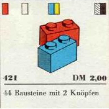 1 x 2 bricks