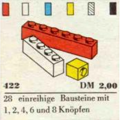 1 x 1 1 x 2 1 x 4 1 x 6 1 x 8 bricks