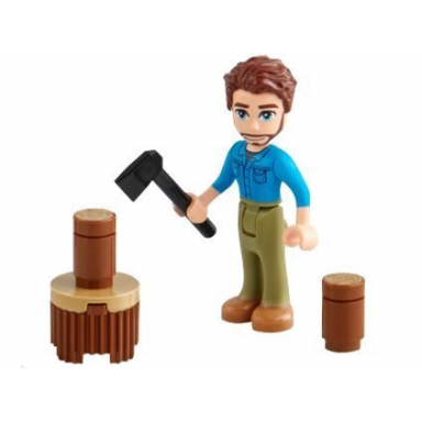 advent calendar 2024 friends day 20 - jonathan chopping wood