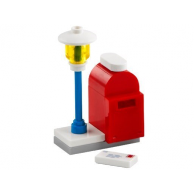 advent calendar 2024 friends day 8 - lamp and mailbox
