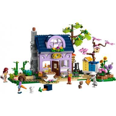 beekeepers house and flower garden
