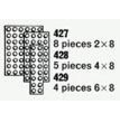 4 plates 6 x 8 the building toy