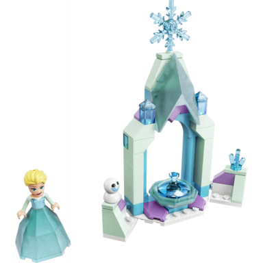 elsa’s castle courtyard