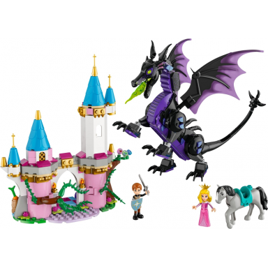 maleficents dragon form and auroras castle