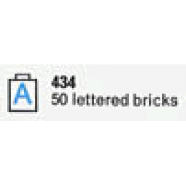 50 lettered bricks the building toy