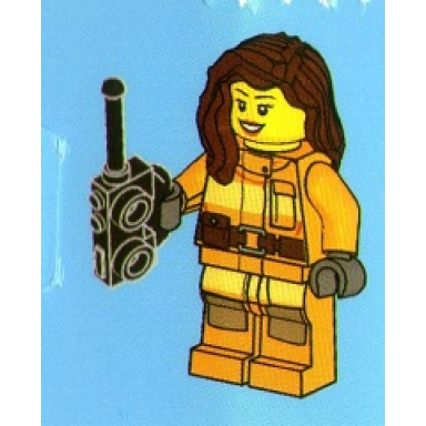 advent calendar 2012 city day 12 - female firefighter with radio
