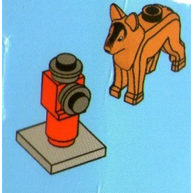 advent calendar 2012 city day 18 - dog and hydrant