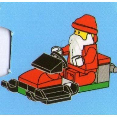 advent calendar 2012 city day 24 - santa on snowmobile