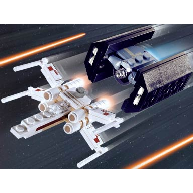 x-wing fighter tie advanced - mini