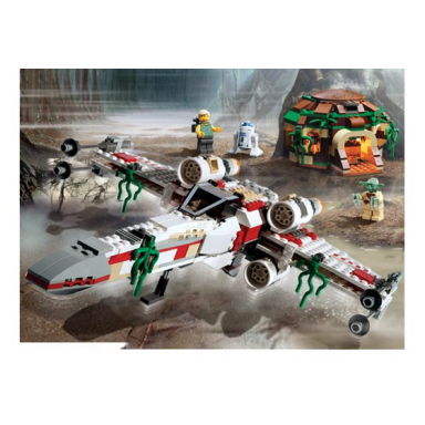 x-wing fighter dagobah blue box