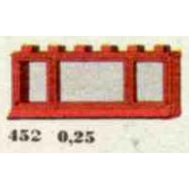 1 x 6 x 2 window red or white