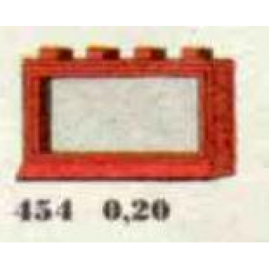 1 x 4 x 2 window red or white