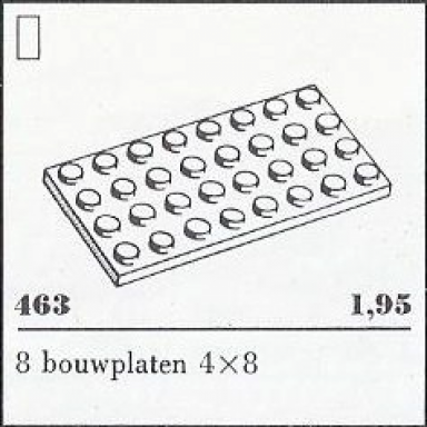 4 x 8 plates white
