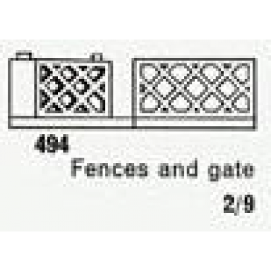 gates and fence white the building toy