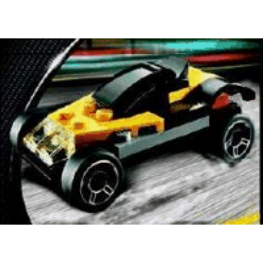 yellow sports car polybag