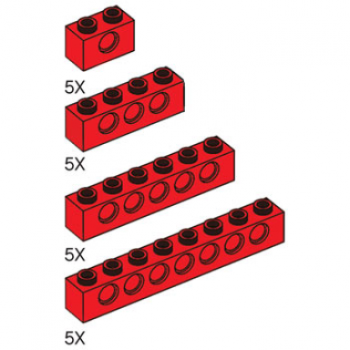 technic misc red bricks