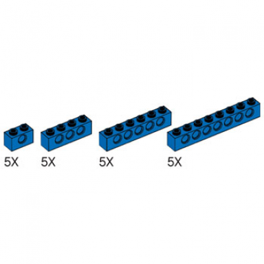 simple and motorized mechanisms blue beams pack