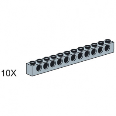 1x12 gray technic bricks