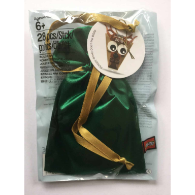 christmas tree ornament bag with reindeer polybag