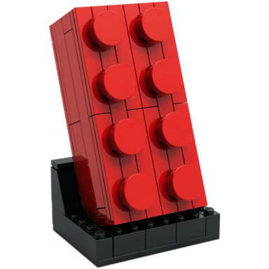 buildable 2 x 4 red brick
