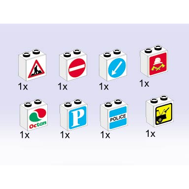 signs for use with lighting bricks 9v