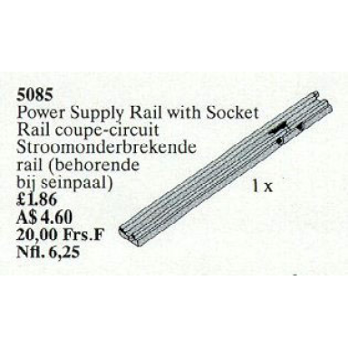 power supply rail with socket