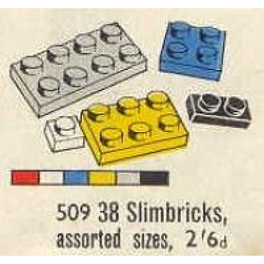 38 slimbricks assorted sizes